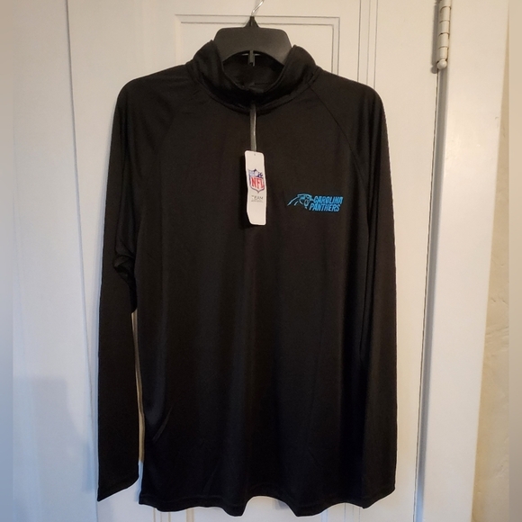 Carolina Panthers Men's Quarter Zip Performance Pullover Embroidered Large NWT - Picture 3 of 8